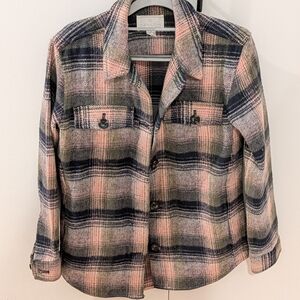 Caslon Plaid‎ Shirt Jacket - Size Small